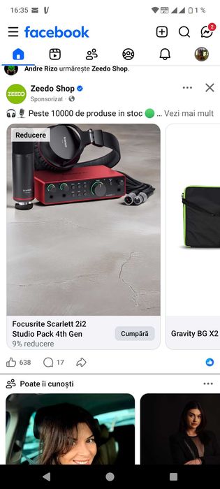 Interfața audio profesionala Focusrite Scarlett 2i2 Studio Pack 4th