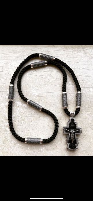 Сребърен кръст ръчна изработка