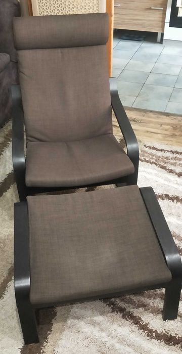 Кресло IKEA Poang + оттоманка