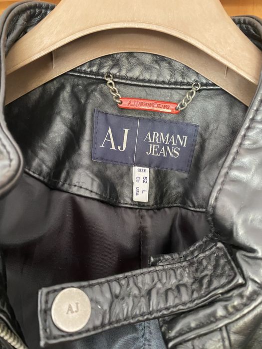 Geaca piele Armani Jeans