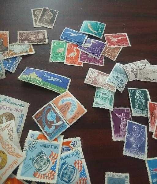 Lot timbre si colite romanesti 1957-1980