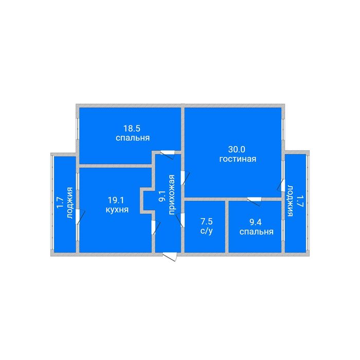 Продажа 3-комнатной квартиры КСК