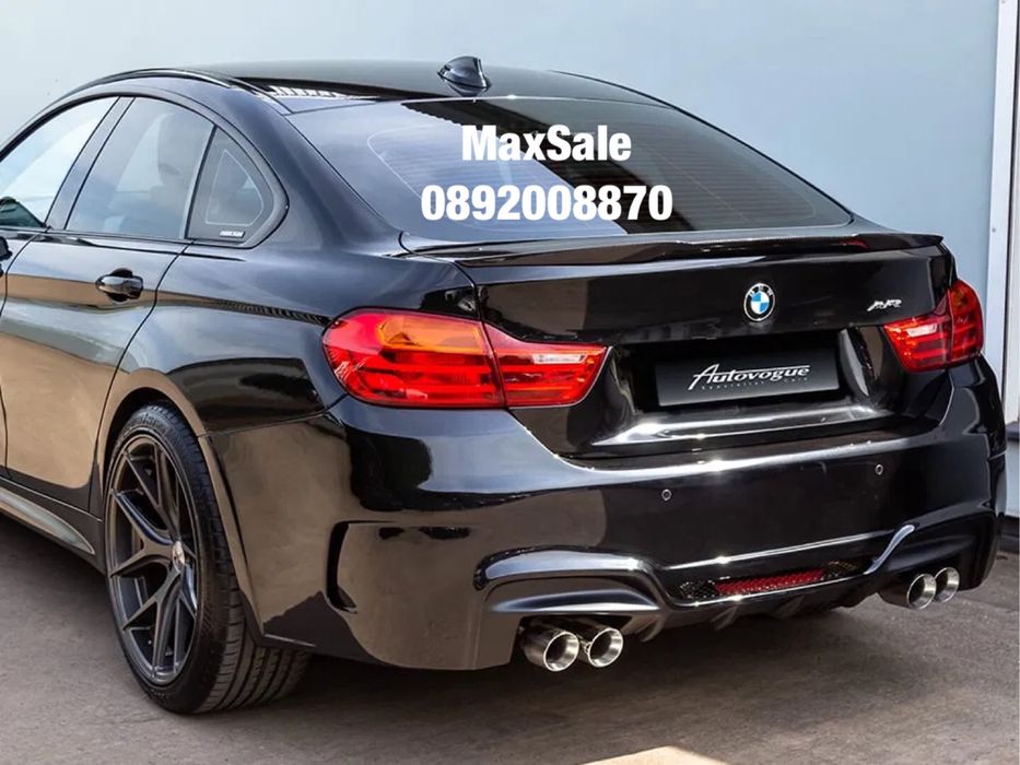 Lip spoiler BMW F36 F32 4 серия M бмв ф36 ф32 M4 style лип багажник