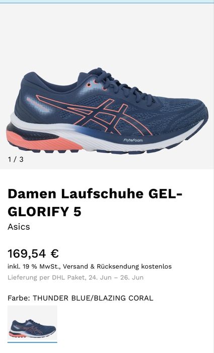 Маратонки ASICS GEL  GLORIFY  5. Номер 40.5