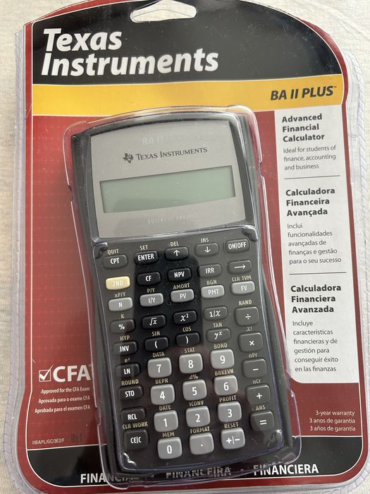 Texas Instruments BA -II Plus - финансов калкулатор