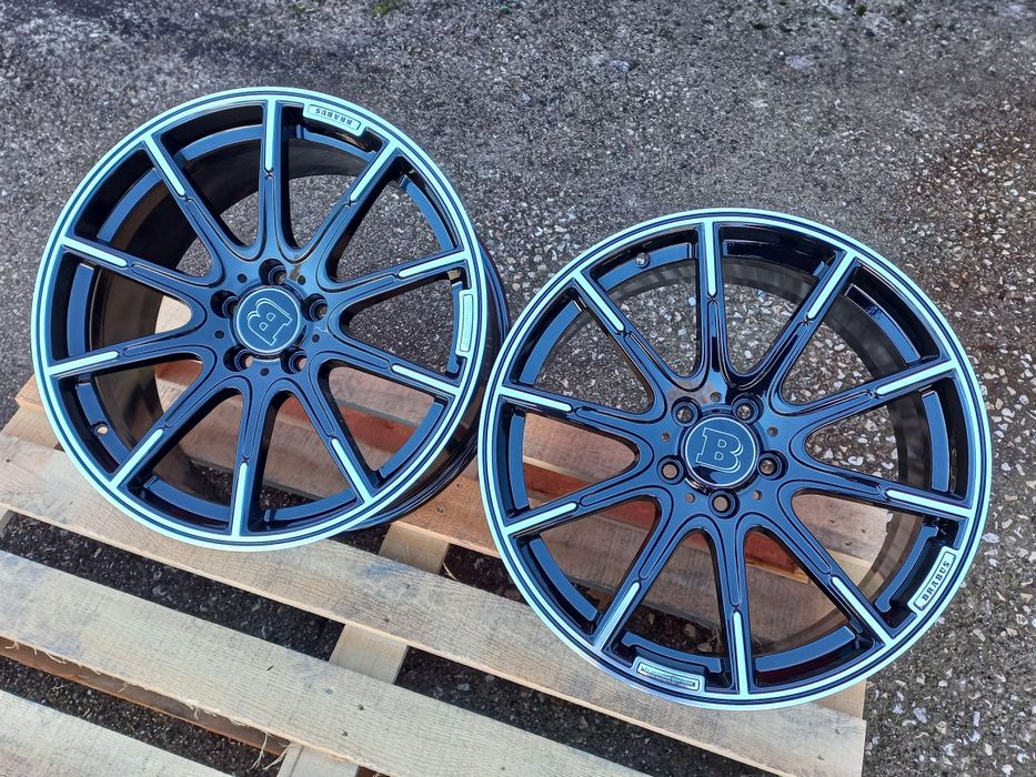 19 Mercedes Brabus 8.5j et38 9.5j et48 Ml Cl E S C Gl Black Polish 4ma