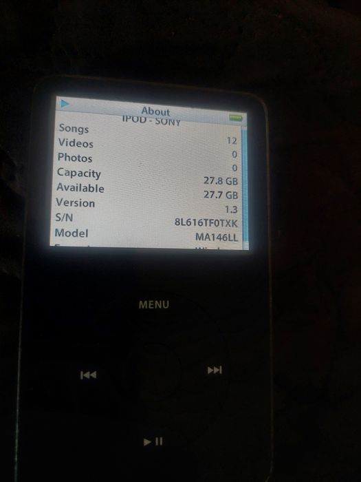 Ipod clasic 30 gb. Functional
