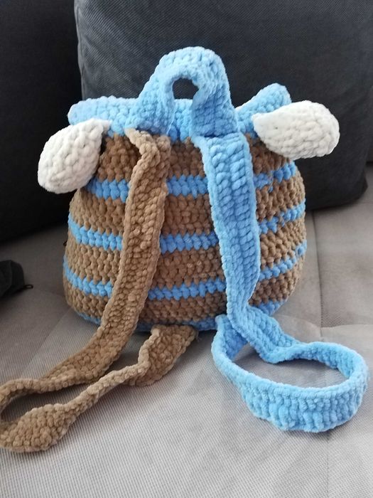 Плетена Детска Раничка Мече