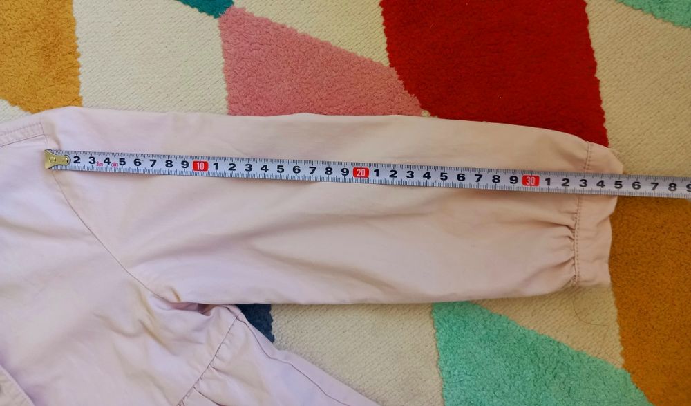 H&M Детско Памучно палтенце за Момиче, Светло розово, размер 104/3-4 г