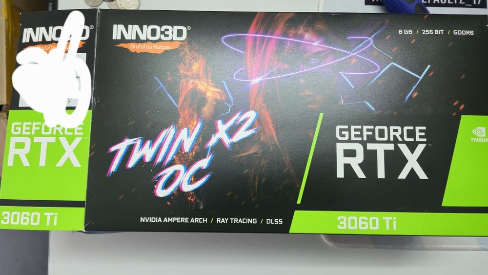 RTX 3060 ti 8gb gddr6 oc twin x2 inno3d 256bit