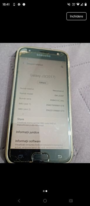 Samsung j3 2017 în stare buna