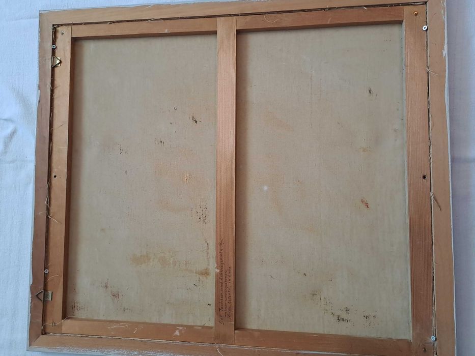 tablou pictura pe panza 72/63 cm semnat Isepp datat 1971