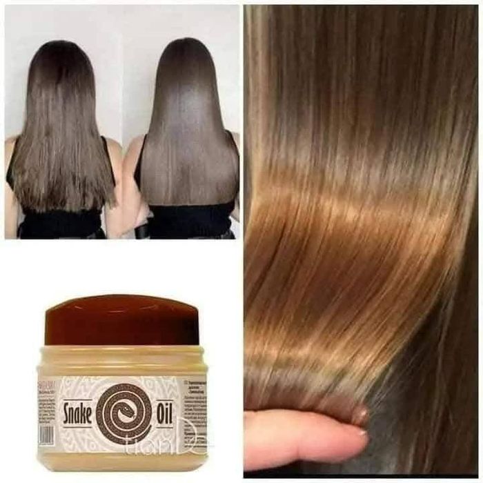 Маска за коса със змийска мас