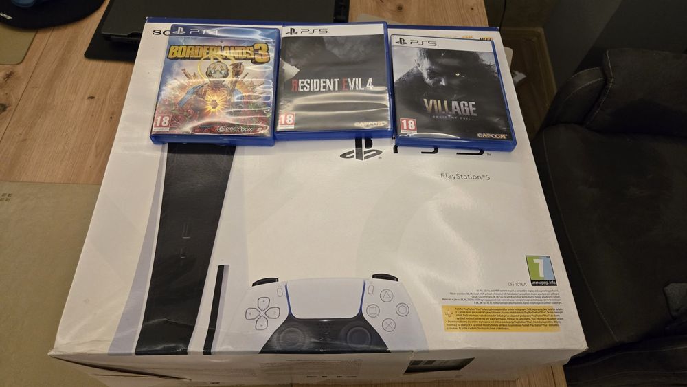 Playstation 5 PS5 с 2 контролера + 3игри
