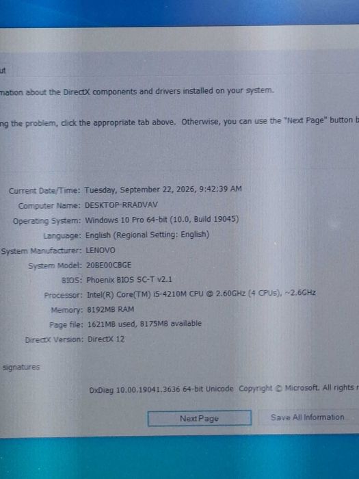 Laptop Lenovo Thinkpad