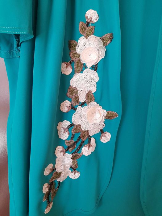Blazer dama gala-nunta cu broderie de matase aplicata XL XXL