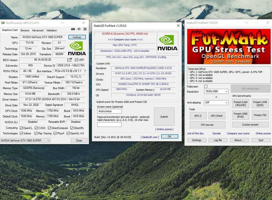 vand placa video GTX 1660 super 6GB MSI