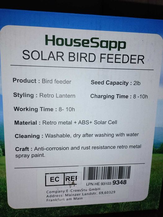 Feeder pasari model vintage