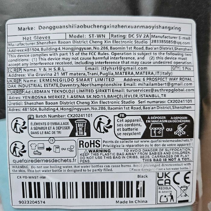 Mănuși cu încălzire USB Warm NOI Hot Gloves 5V Negre