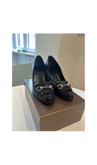 Gucci horsebit heels обувки