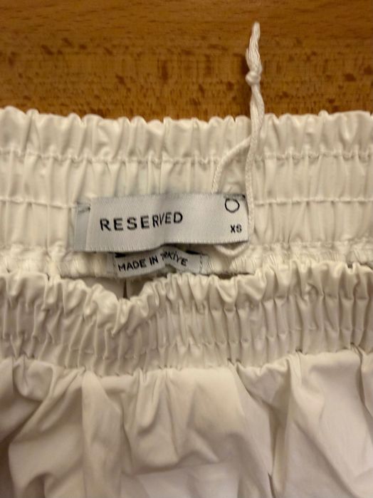 Бяла дълга пола Reserved с ластик / Дълга лятна пола - размер XS