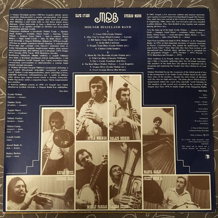 Molnár Dixieland Band, vinyl, LP, 1978