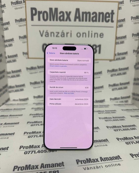 IPhone 16 Pro Max 256Gb 88% ProMax Amanet