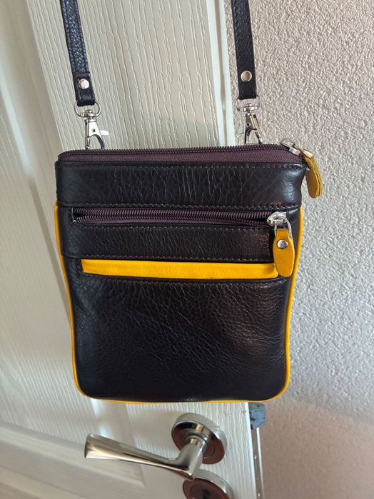 Мъжка чанта АРТ,ест.кожа.НОВА