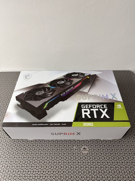 Placa video Suprim X, RTX3080, non LHR, 10GB, impecabila