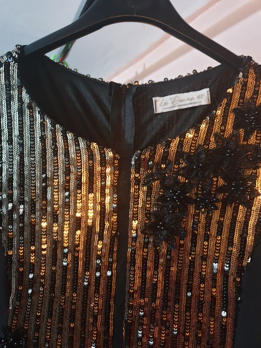 Rochie La Donna paiete aurii mar 40