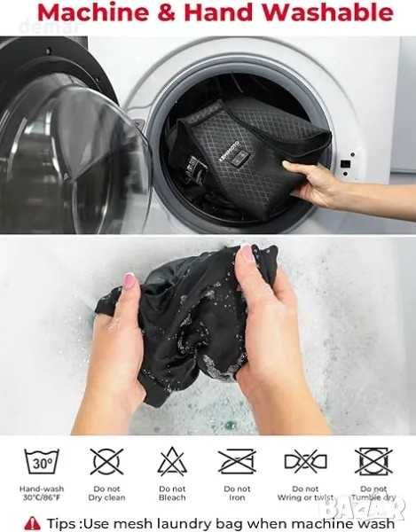 KEMIMOTO Женска отопляема жилетка,8 зони,2бутона,батерия не е включена