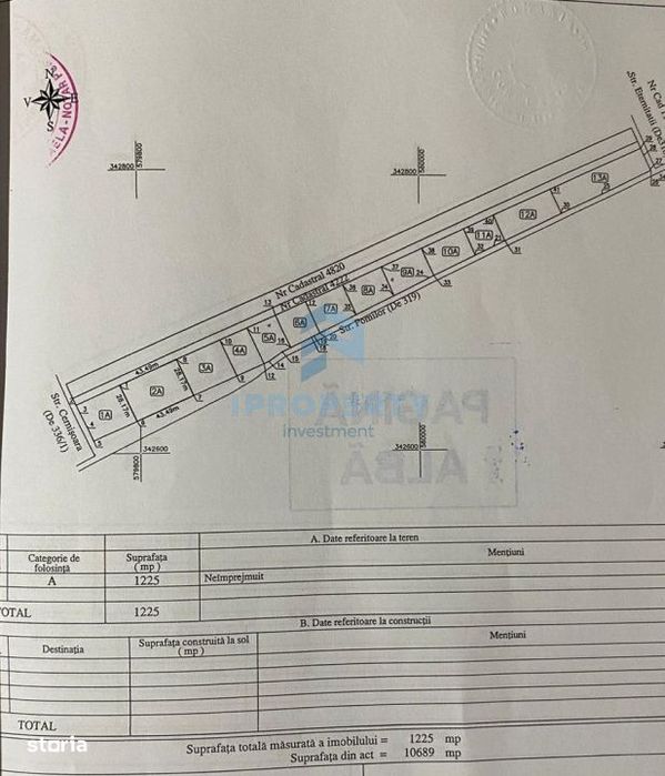 Corbeanca - Tamasi | Teren 1225mp, deschidere 44ml | Utilitati in prox
