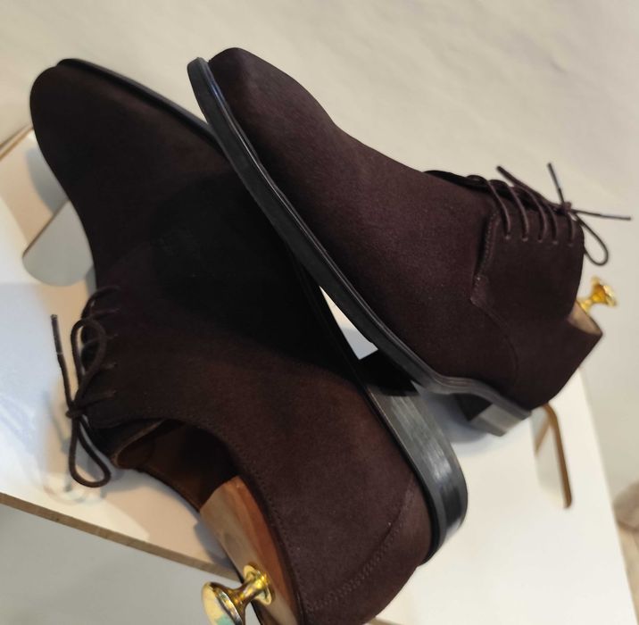 Pantofi derby 42 42.5 plain toe Vagabond NOI piele naturala moale