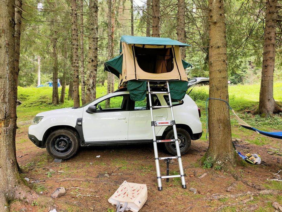 Cort Plafon Auto Wild Spirit Clasic 125x220 (2 Persoane) + Anexă – Stare Ca Nou!