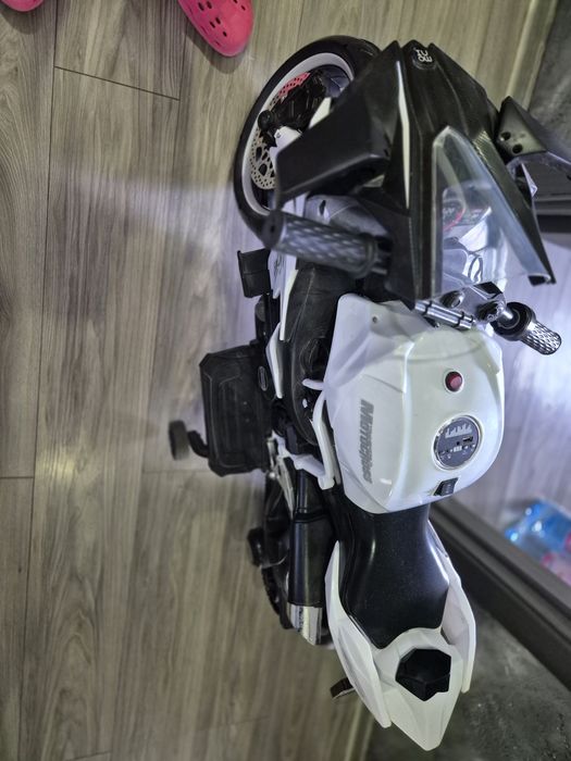 Motocicleta electrica copii NINJA DUO alb