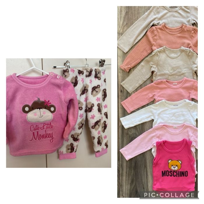 Лот дрехи за момиче 80 см 1 година