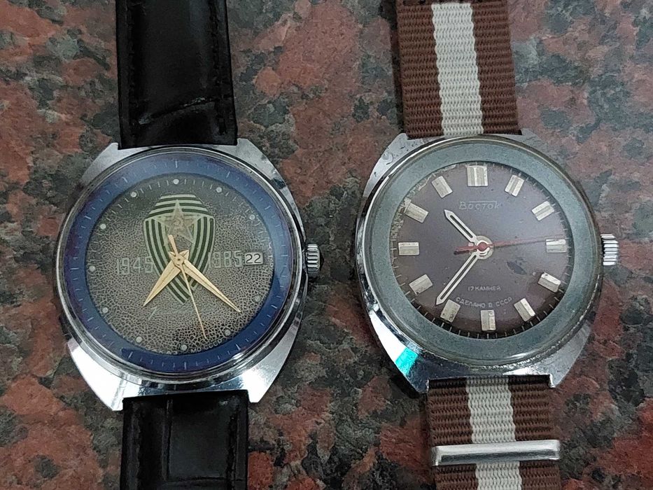 Восток 40лет 1945г 1985г и Восток 17 камней / Сделано в СССР Винтаж