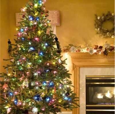 Коледни лампички с дистанционно 10 метра