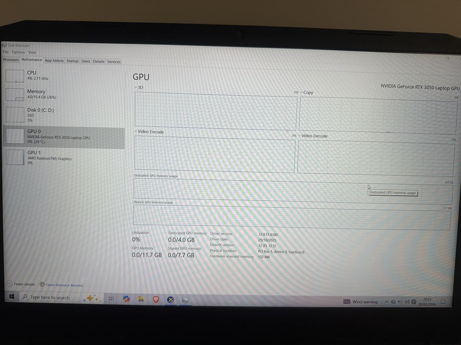 Laptop GAMING ACER Nitro AN515-45