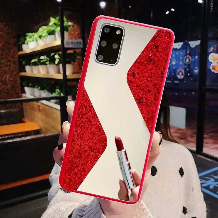 Husa oglinda cu sclipici pentru Samsung Galaxy S20 / S20 FE 5G