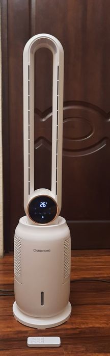 Вентилятор напольный сенсорный с функцией увлажнения и очищения воздух