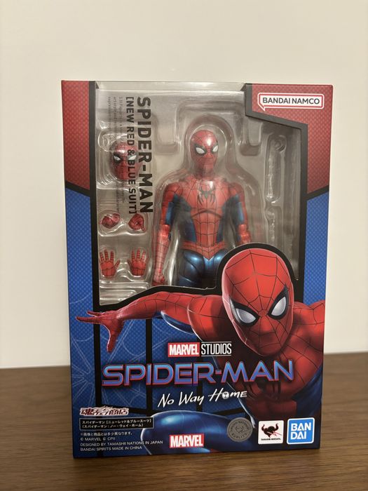 Фигурка Счф shf человек паук spider man new red and blue suit оригинал