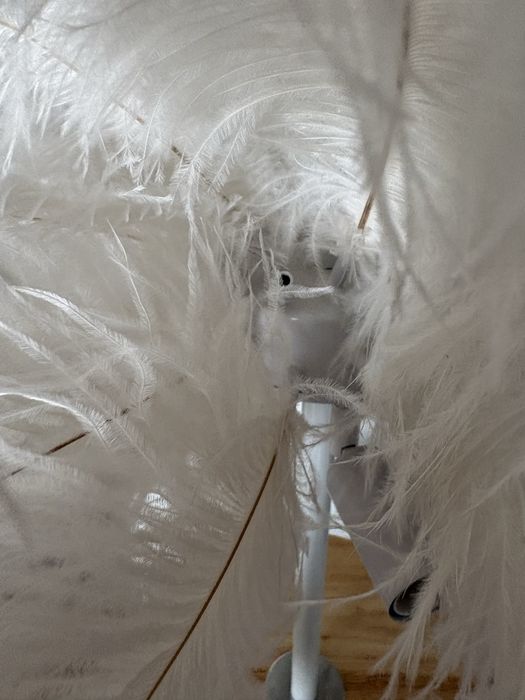 Торшер с перьями