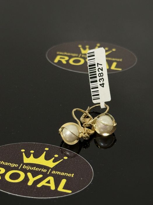 Bijuteria ROYAL : Cercei AUR 14K NOU / 2.26 GR