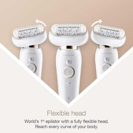 Епилатор Braun Silk-épil 9 9-060 3D с изцяло подвижна глава за мокро и за сухо бръснене