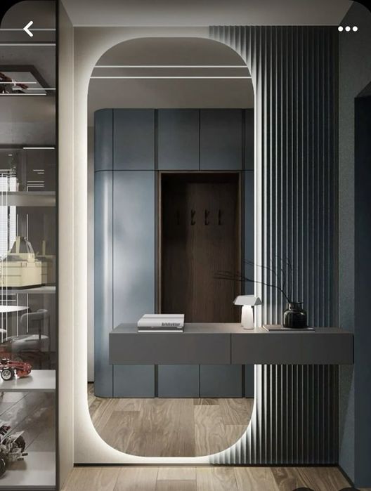 Зеркало прихожка, модный | Oyna va podsvetka мебель