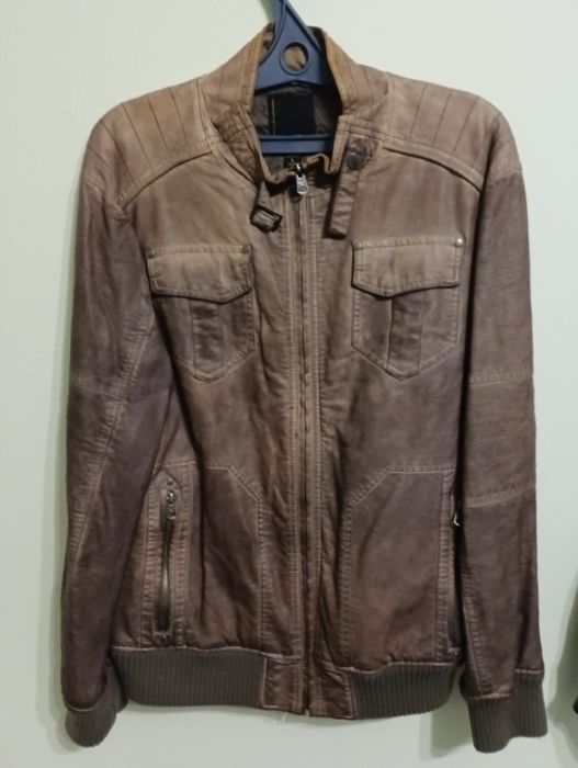 Фирменные Кожаные плащ, куртки, сюртук.