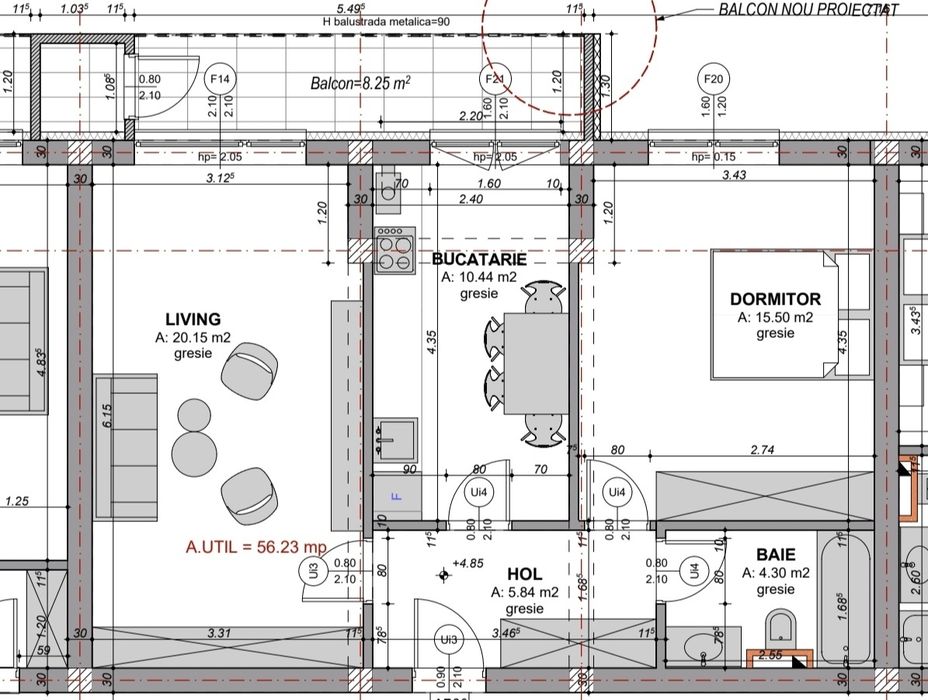 Vând apartament 3 camere, et.1  zona Mihai Viteazul - Rahovei