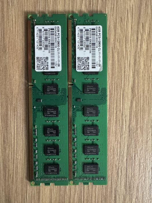 Планки памяти ОЗУ DDR3 8, 4 Гб