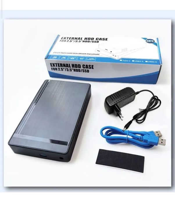 BOX для HDD(SATA)-3.5"-новое в упаковке с БП